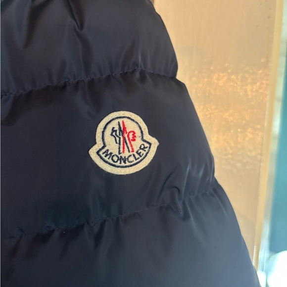 Moncler Flammette Water Repellent
Long Hooded Down Coat Black - Picture 10 of 12